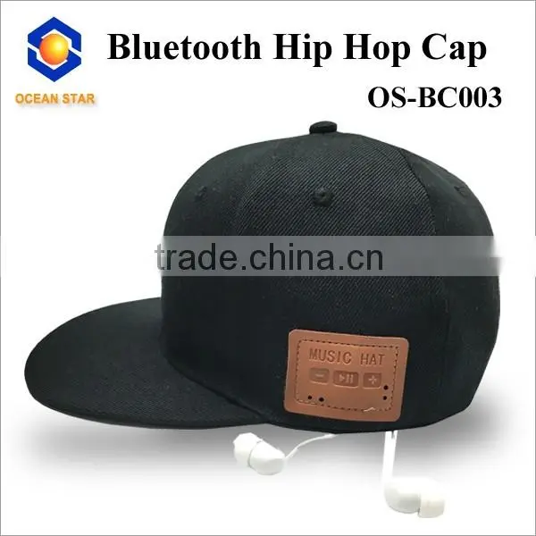 Bluetooth Baseball cap spring and summer outdoor leisure hip hop cap Bluetooth flat-brimmed hat