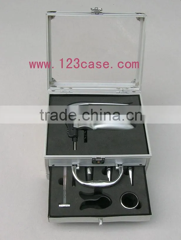 professional aluminum profile fireproof shell wine gift case aluminum carrying case