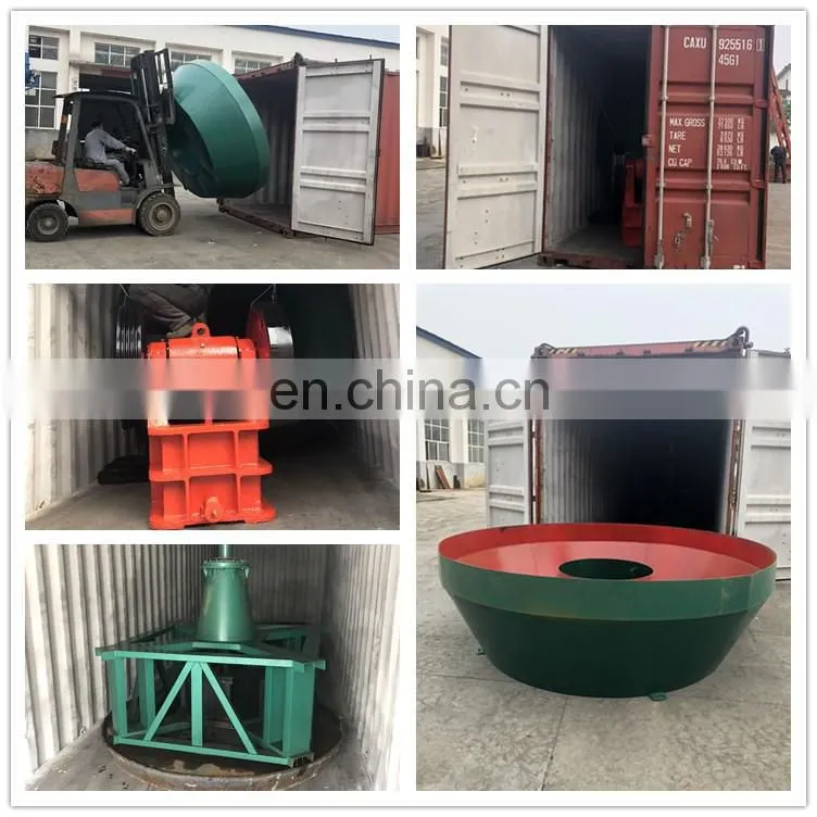 Double rollers Vertical 1200 wet pan mill gold grinding machine