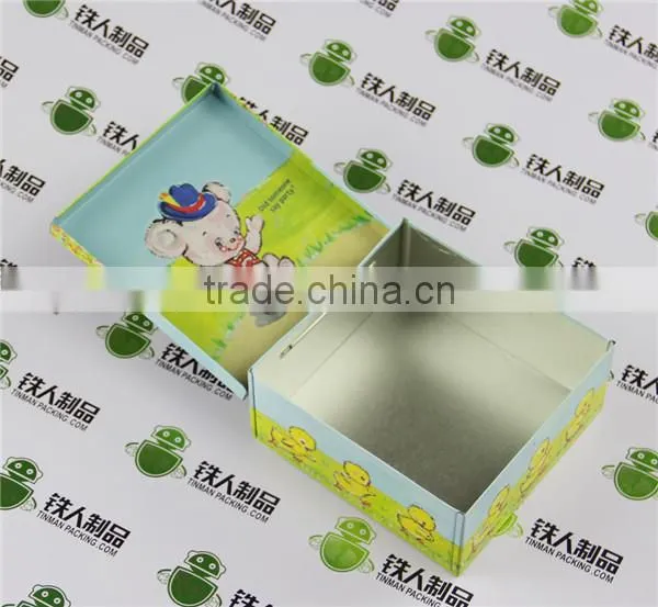 Metal Packaging Shawllow Round Tin can