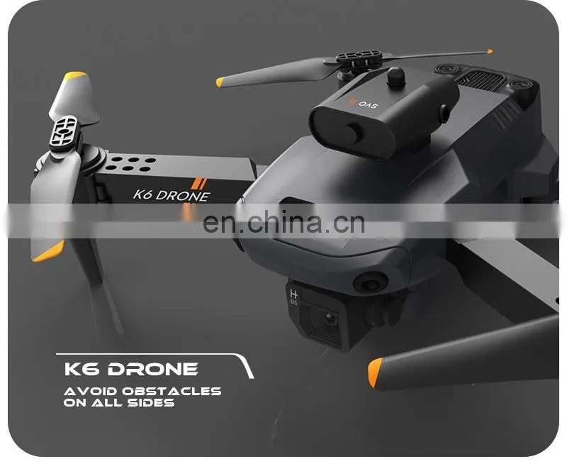 K6 Mini Drone 4K Dual Camera Wifi FPV Four Sides Infrared Obstacle Avoidance Foldable Quadcopter Gifts