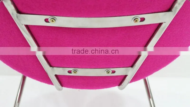 replica fiberglass/plywood stainless steel frame fabric Pierre Paulin Style Orange Slice Chair