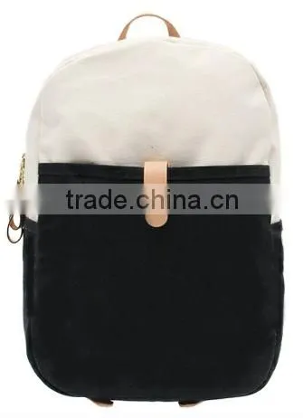 Europe fashion canvas laptop backpack school backpack