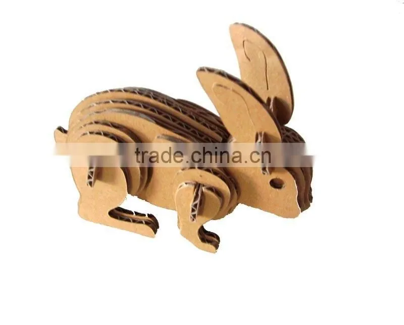 Rabbit shape paper decorative for home
