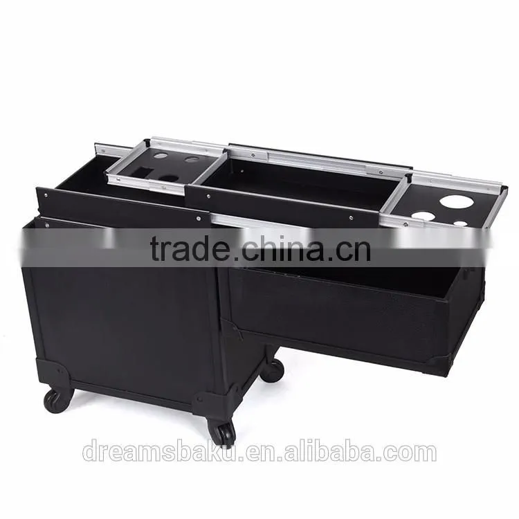 Professional Travel Trolley Rolling luggage Cosmetic beauty makeup case