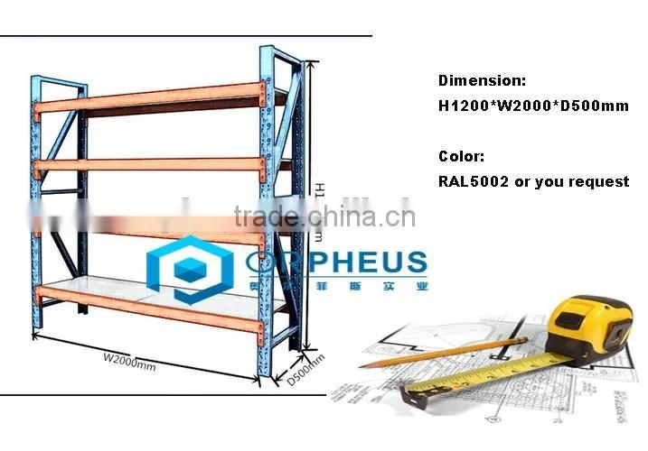 Firm Industrial Strorage Shelf Sheet Metal Storage Rack Stainless Steel Storage Rack