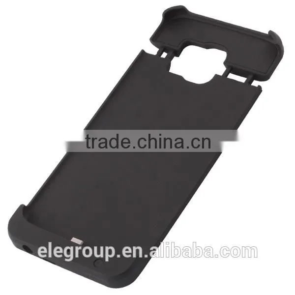 New Arrival 4200mah Full Capacity Power Case With Leather Cover For Samsung S6 External Battery Case