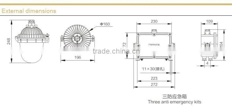 NFE9112 Anti-glare Emergency Ceiling Light