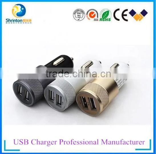 Top selling products 2015 5V 2.1A Dual USB Car charger for Mobile phone