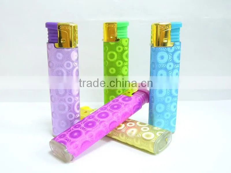 customized paper cover plastic material electronic windproof cigar lighter