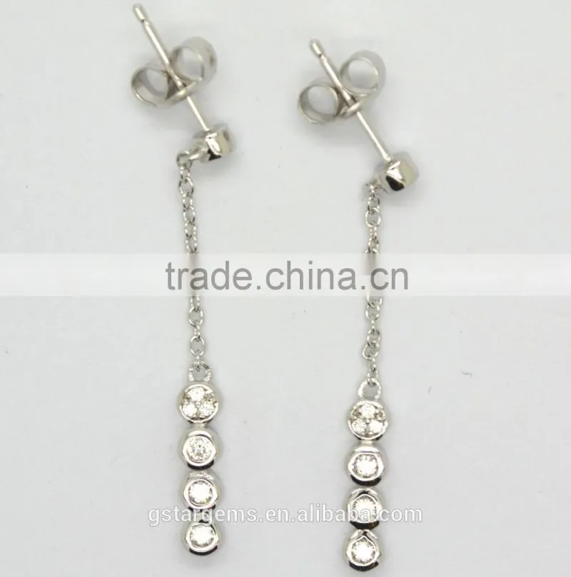 High end fashion women jewelry cz silver 925 ring