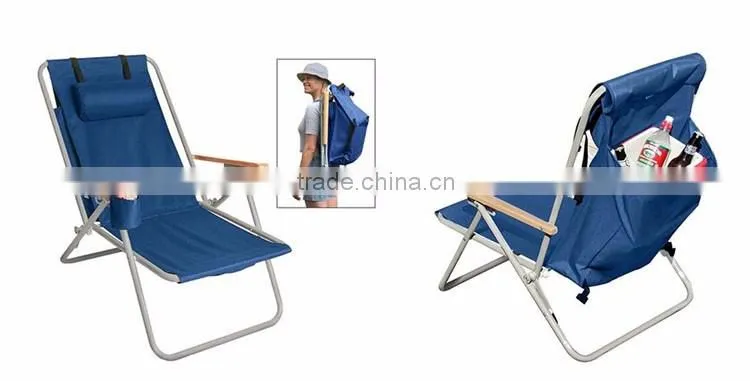 Wholesale Furniture Beach Chair Storage Foldable Outdoor Folding Reclining Beach Chair
