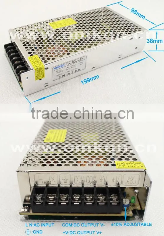 CE 100w 24v 4.5a switching power supply power switch manufacturer factory price S-100-24