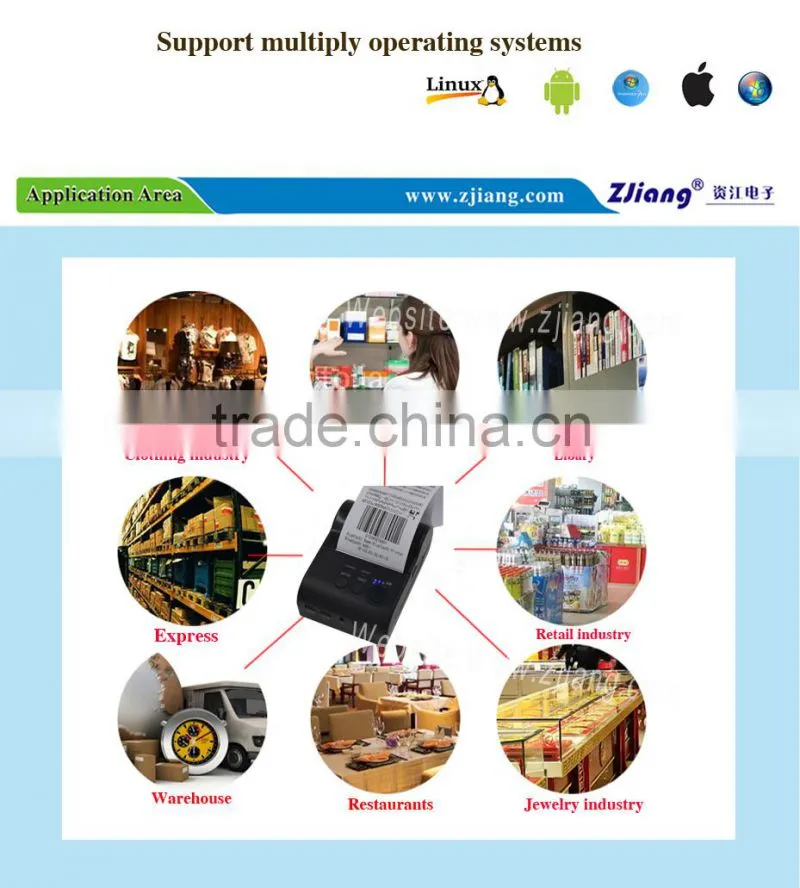 58mm Android hot sell Bluetooth printer for POS system