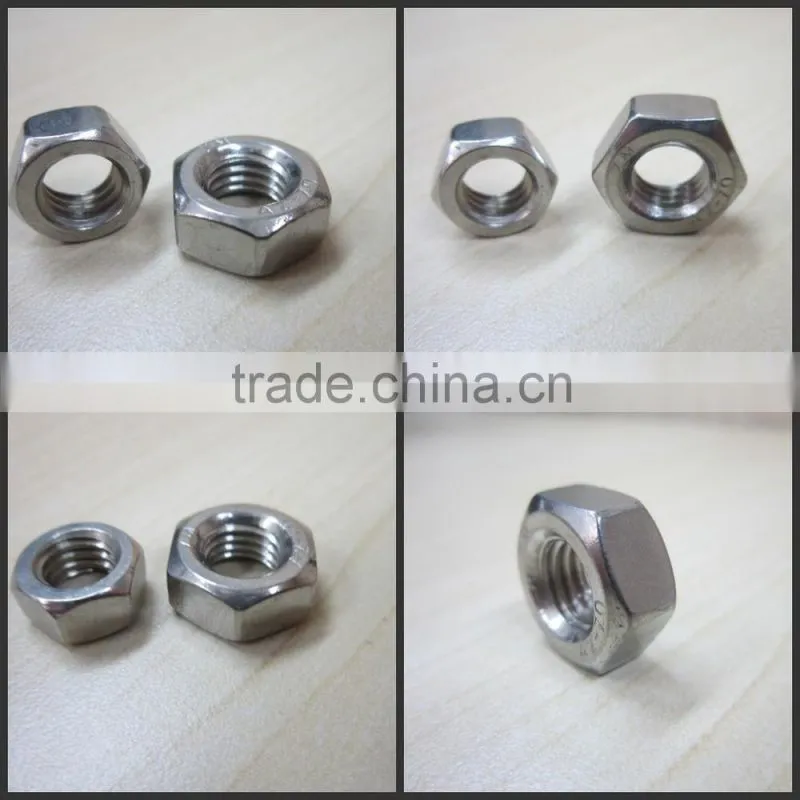 stainless steel A2 hex nut steel (DIN439/DIN934/DIN936)