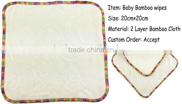 2014 new organic reusable bamboo cloth baby wipes