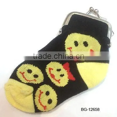 hot sale kids cheap sock purse