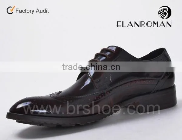 Brogue style men shoes wingtip formal shoes for men