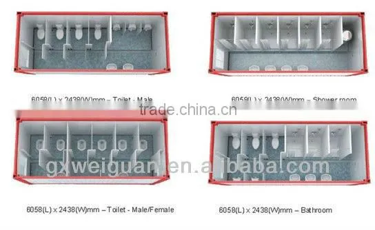 International shipping container house from china