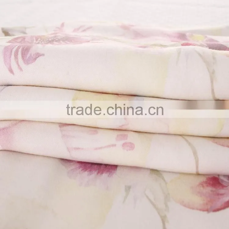 china supplier printed textiles wholesale 100% cotton canvas fabric for dresses