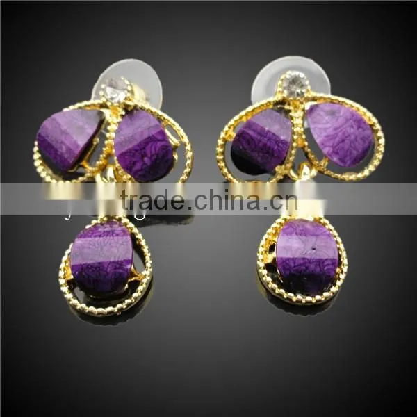 gold 18k jewelry set,elegant costume jewelry set,young fashion jewelry