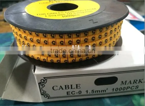Heat Resistant PVC EC Type Cable Marker Color Cable marker tube