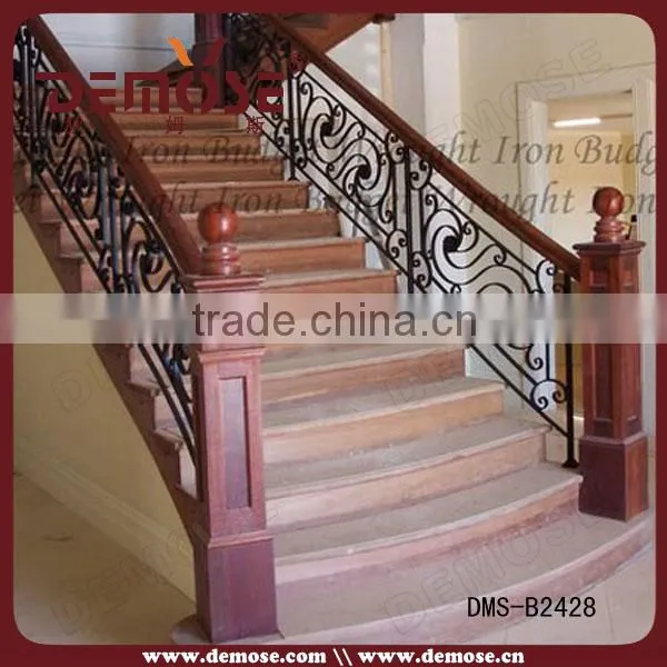 Prefab Metal Stair Railing Price For Interior DMS-B2428