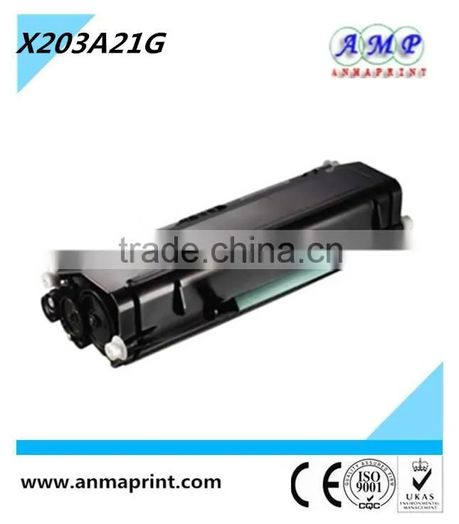 Printer cartridge laserjet toner cartridge X203A21G for Lex mark printer toner parts