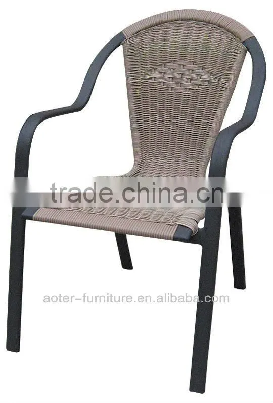 Outdoor antique wicker chair