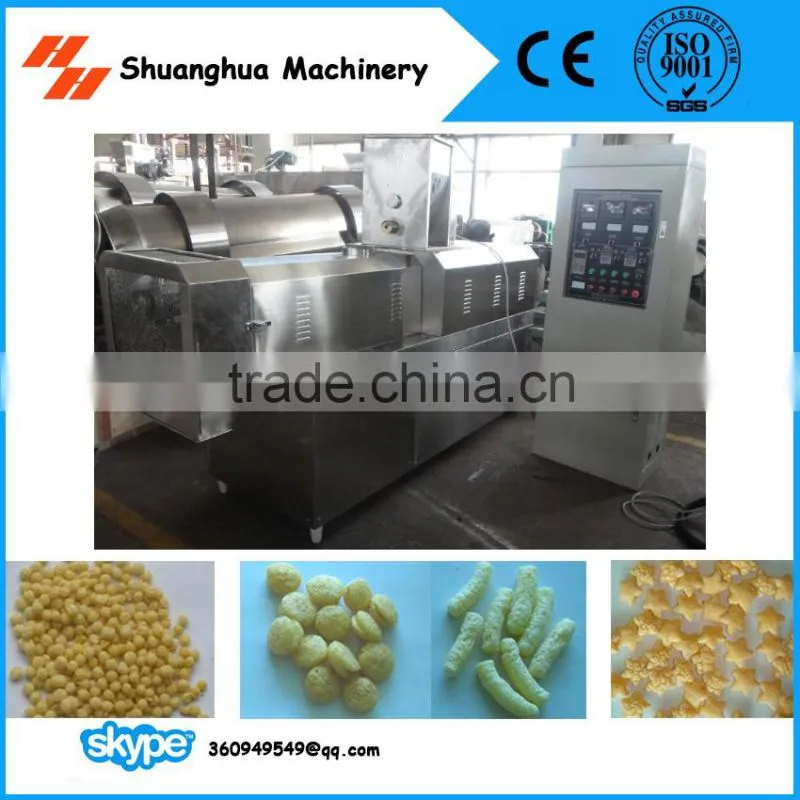 Puffed Corn Snacks Making Machine, Extruder for puff snacks