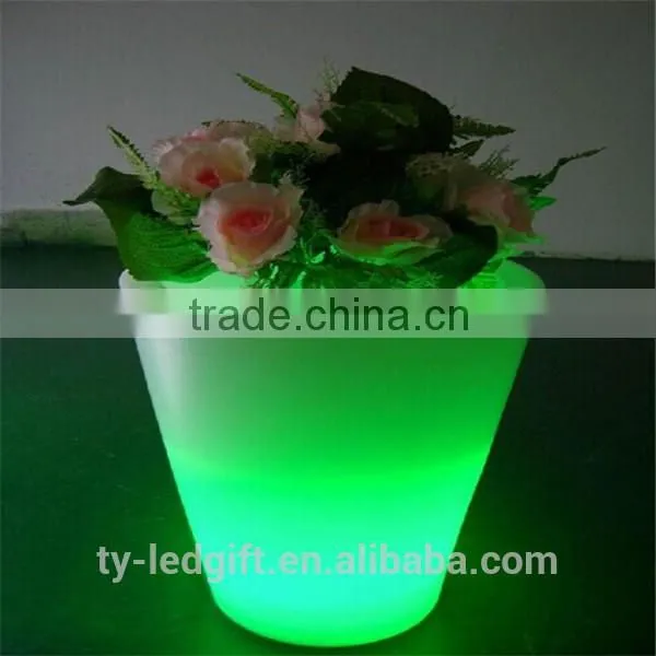 party led flower pot outdoor wedding decoration led flower pot