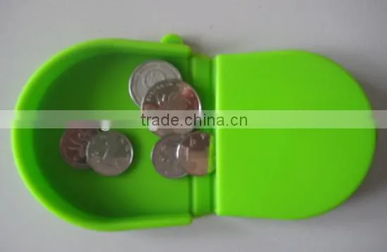 silicone heart design coin bag fashion silicone purse