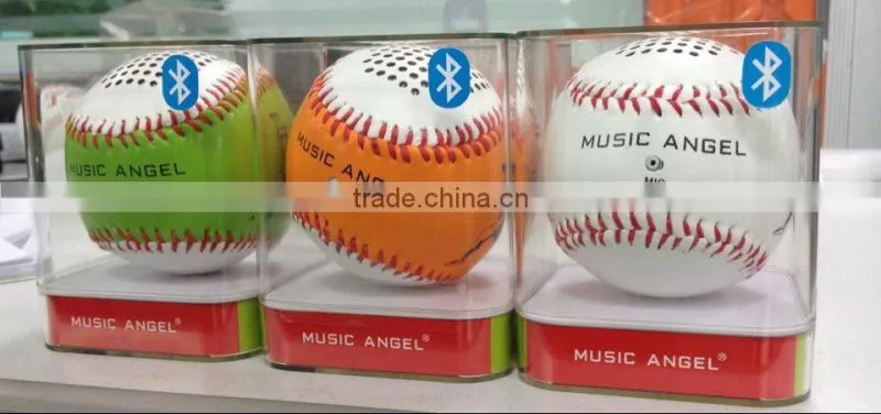 new gadget baseball bluetooth speaker promotional gift bluetooth speaker small ball speaker