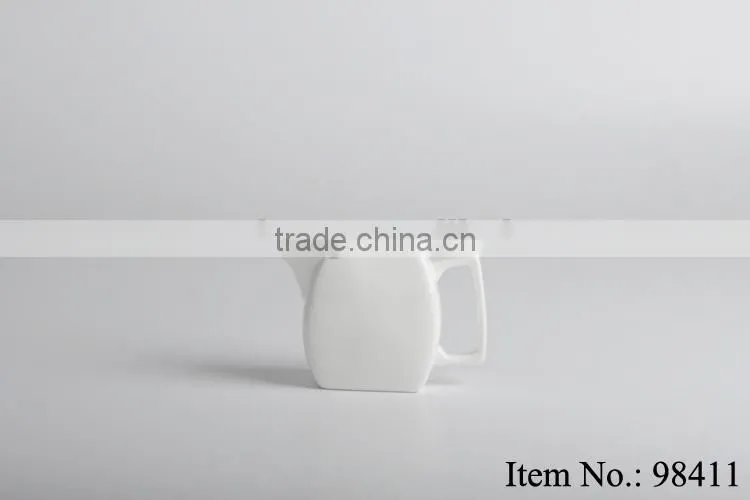 plain ceramic white coffee milk creamer
