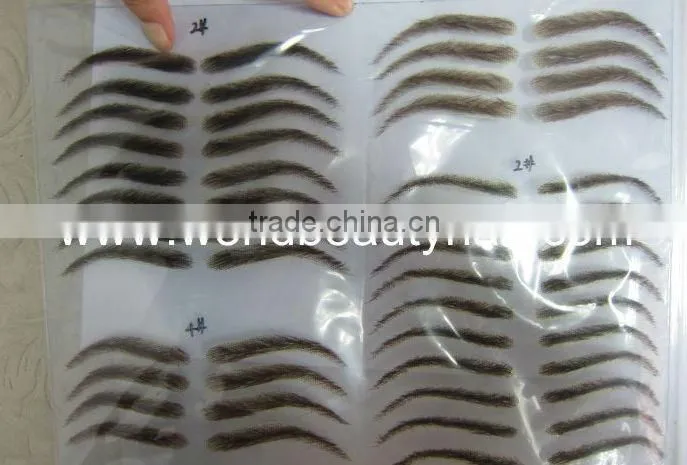 Natural human hair lace eyebrow wig