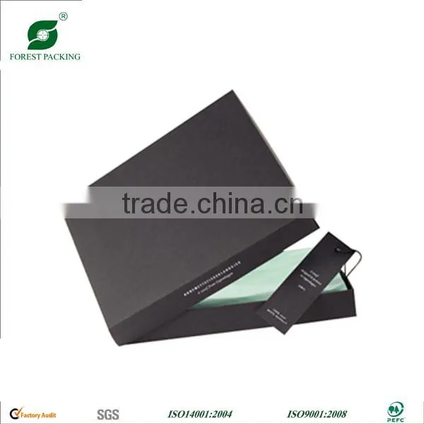 Luxury Black Garment Packaging Box