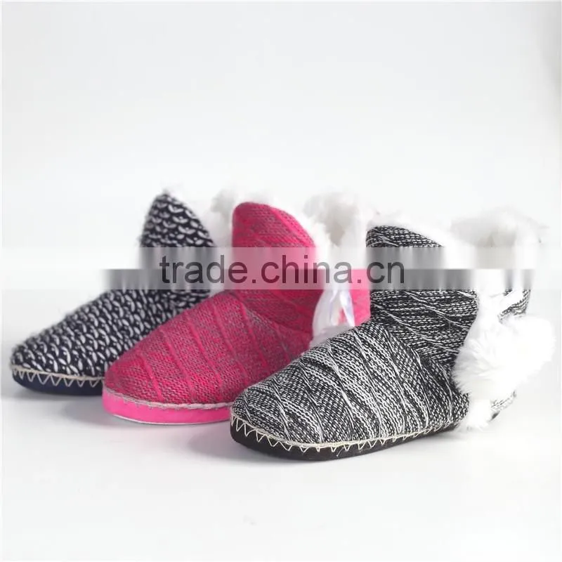 Ladies slipper boot with EVA sole