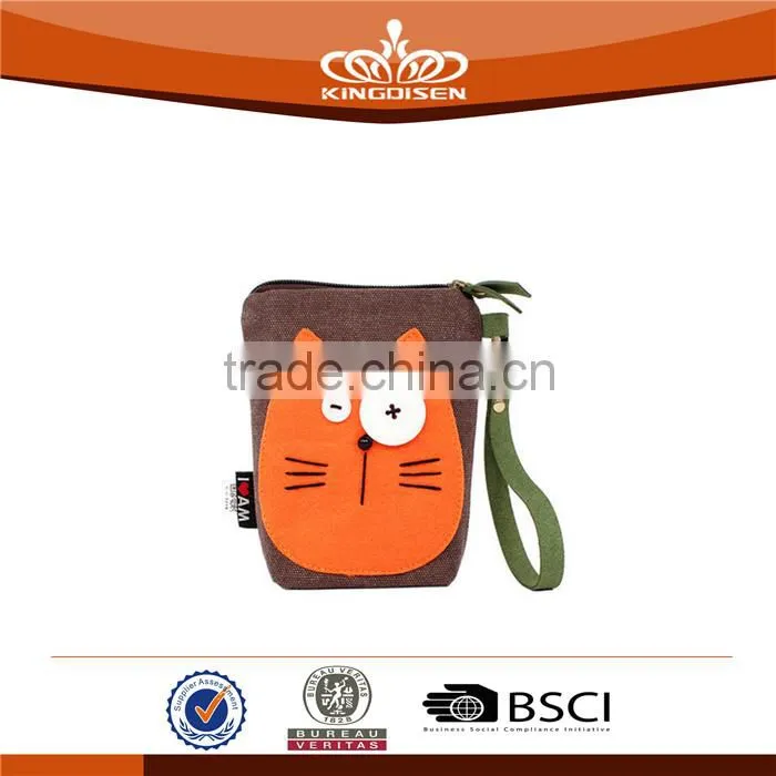 Canvas Cellphone Bags Lady Cute Cosmetic Coin Pouch