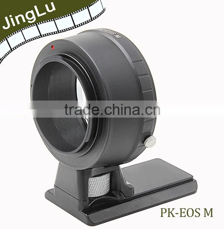lens adapter with long tripod for PK mount lens to EOS(M) mount camera body