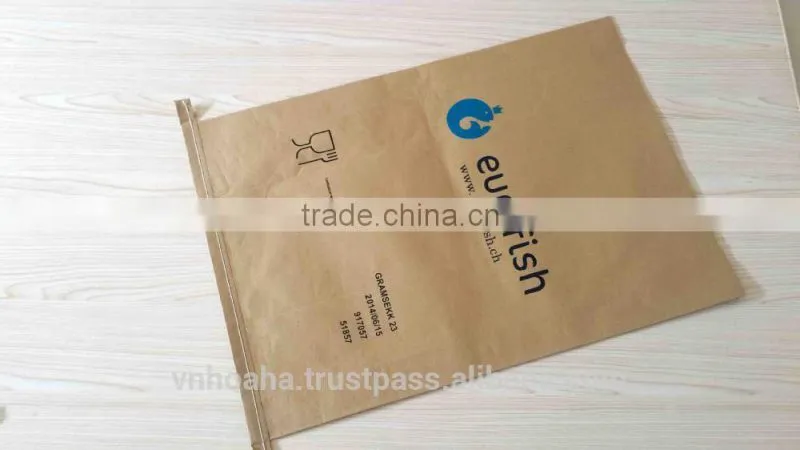 Kraft Paper Woven Polypropylene Bag,Paper Woven Poly