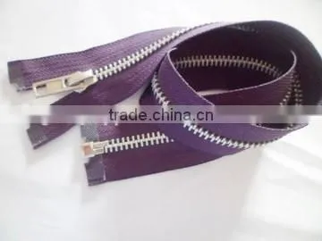 5# metal zipper aluminum teeth zipper open end zipper auto-lock slider zipper jacket zipper