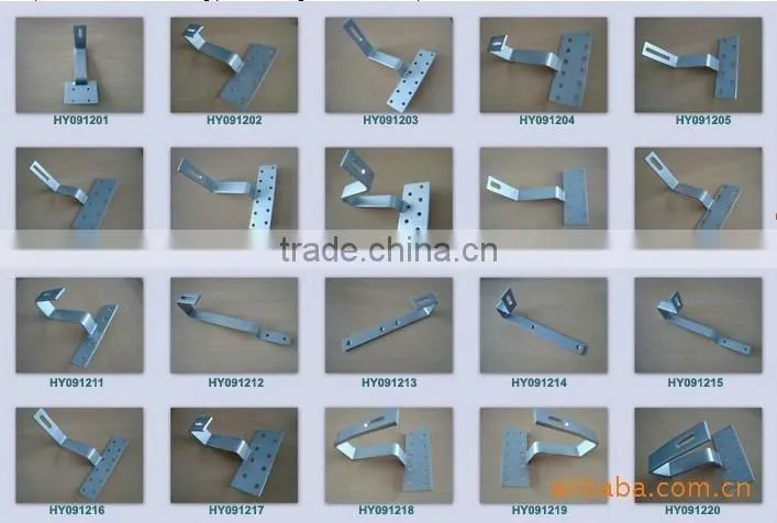Photovoltaic Solar Panel Mounting Brackets Photovoltaic brackets and screw pile