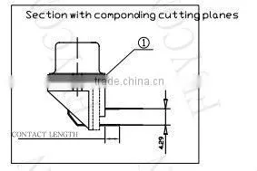 14 pin 24 pin 36 pin 50 pin and 64 pin configurations Combo Connector Female Type PCB Mount Right Angle