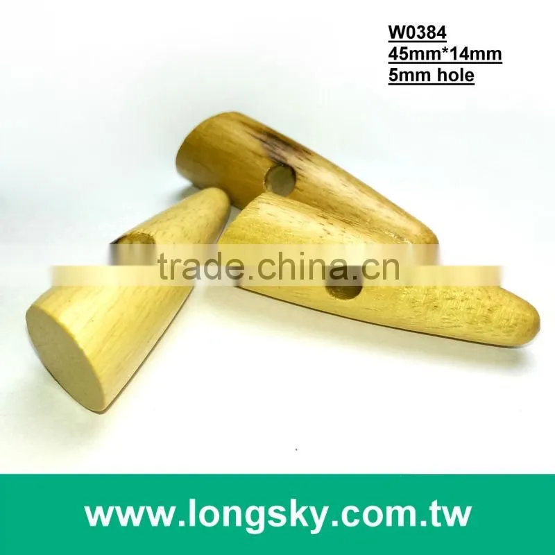 (#W0373) fashion one hole wooden toggle for winter coat