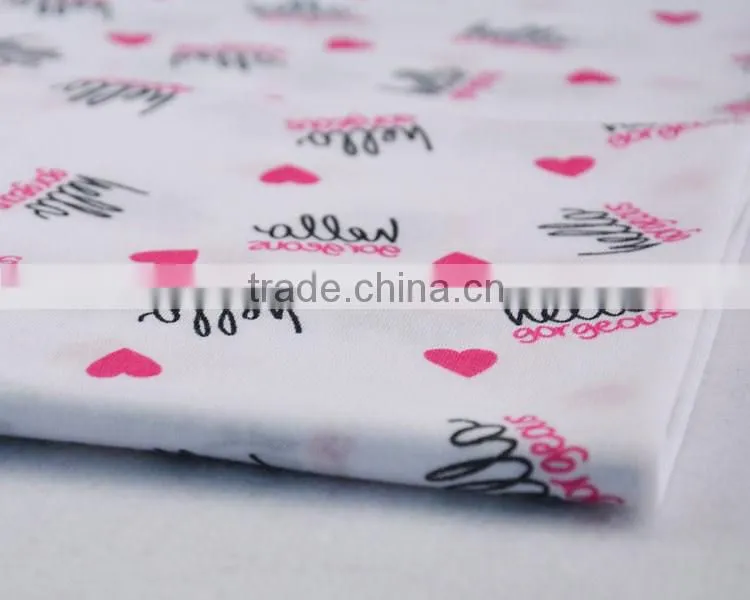Jiufan textile 100 polyester knit printed fabric