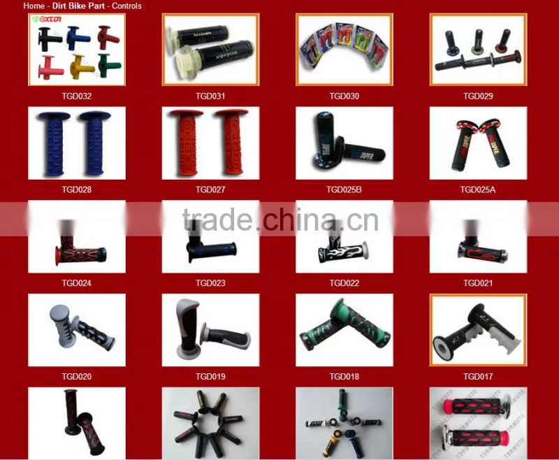 Orange rubber motorcycle handle grip for sale