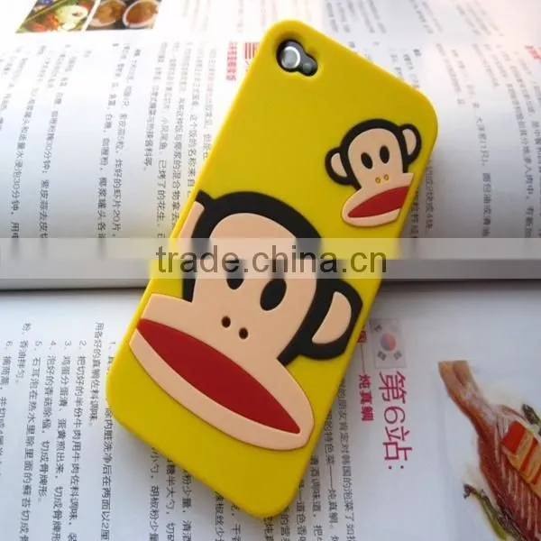 cute silicone case for mobile phone,3D silicone cell phone case,factory price