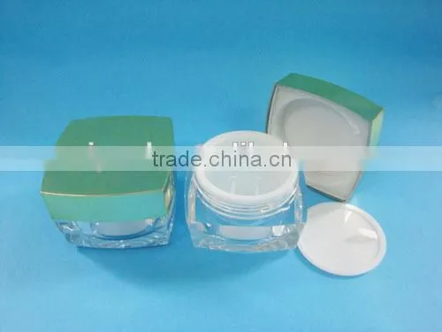 Clear plastic cosmetic jars , PET jar for cream packaging , 60g , 100g jar with caps