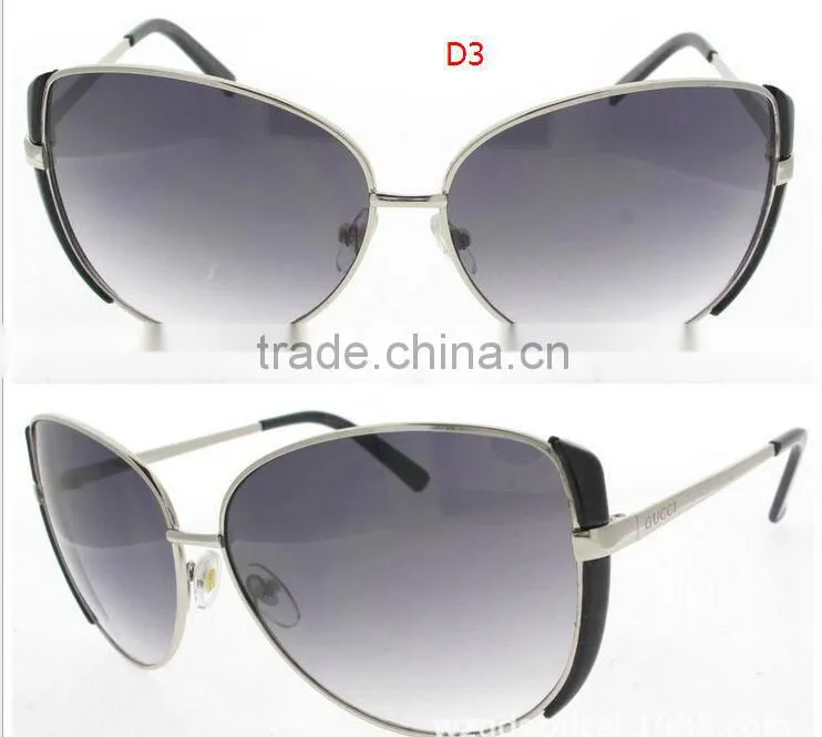 Metal feet round box The new metal sunglasses Foreign trade export glasses