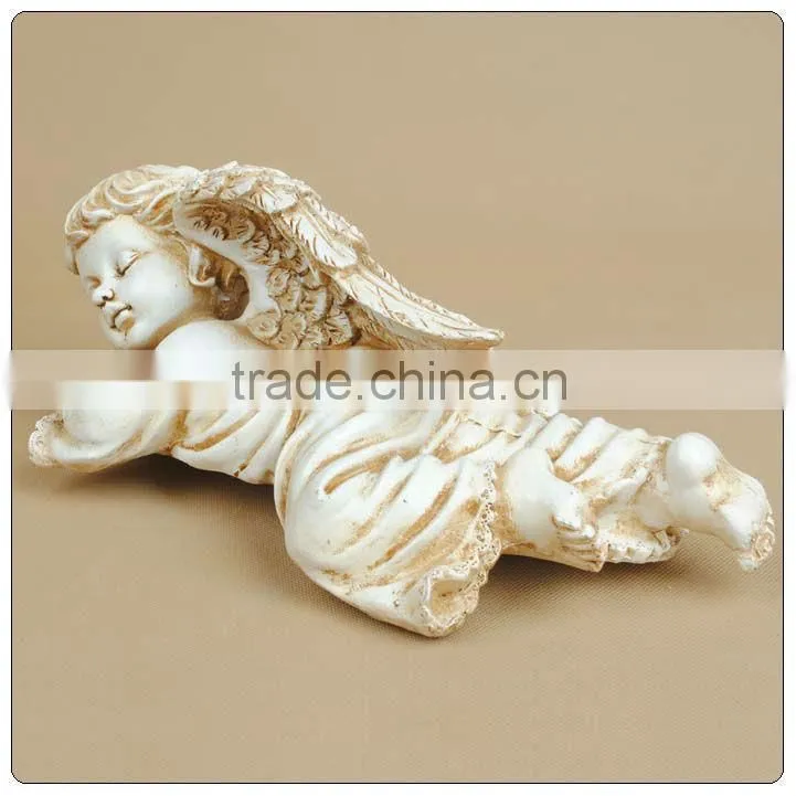 Resin crafts baby angel middle size for sleeping untique angel